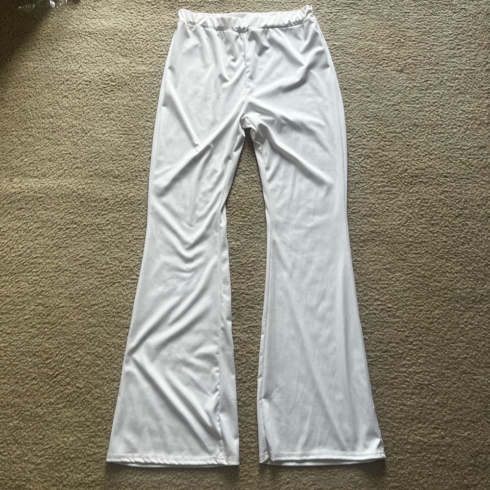 White Flared Pants